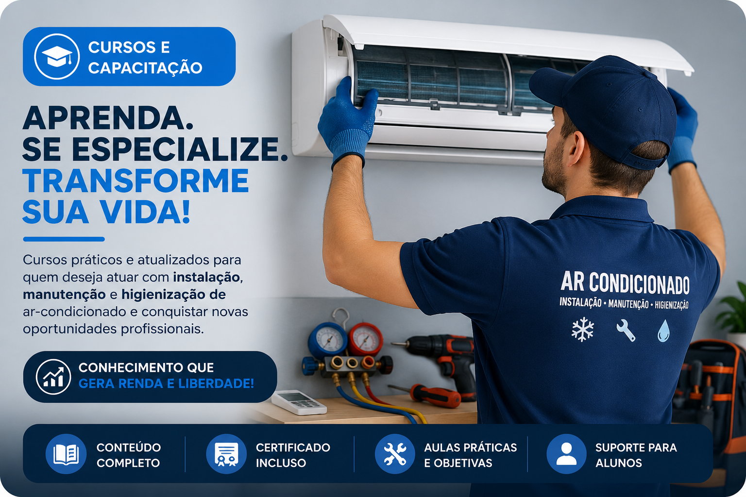 Quer trabalhar com ar condicionado? Veja por onde começar